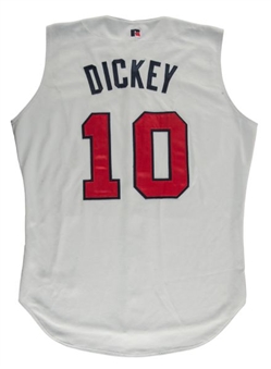 1994-95 R.A. Dickey Game Worn USA Road Jersey